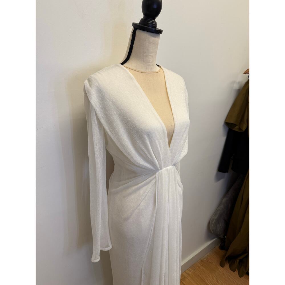 TALBOT RUNHOF Ruched Lurex Gown - Picture 2 of 7